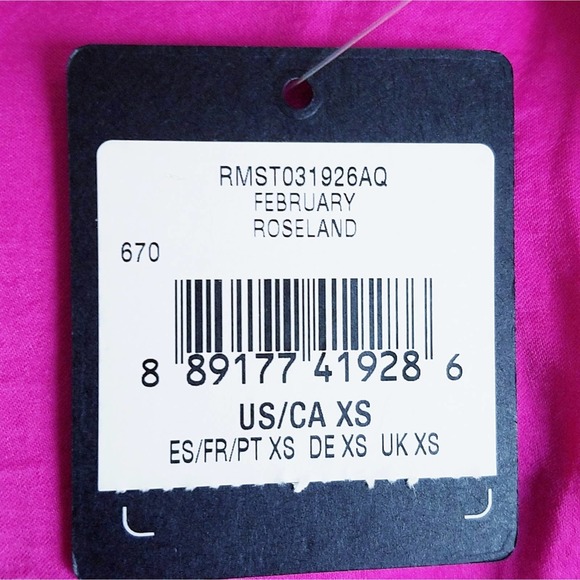 Rachel Roy Collection V-Neck Top Pink Size XS - Picture 7 of 7